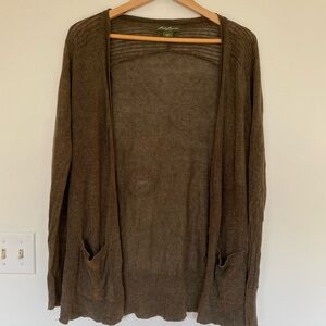 Eddie Bauer green cardigan